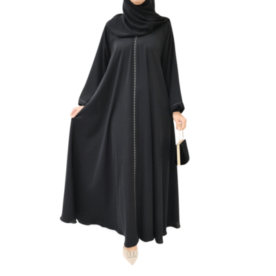 Abaya Dubai mother or daughter Shiraz Black