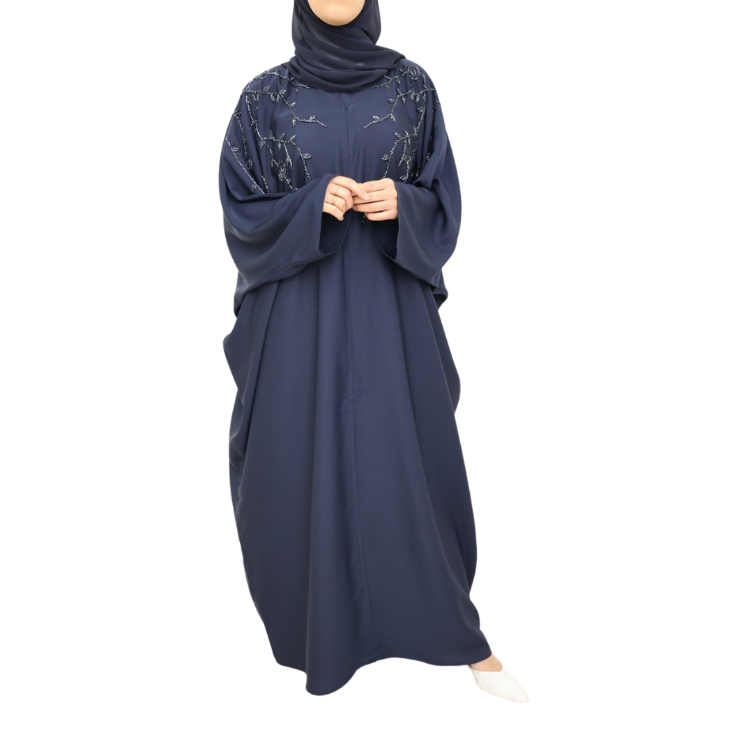 Abaya kimono Dubaï Emna Blue